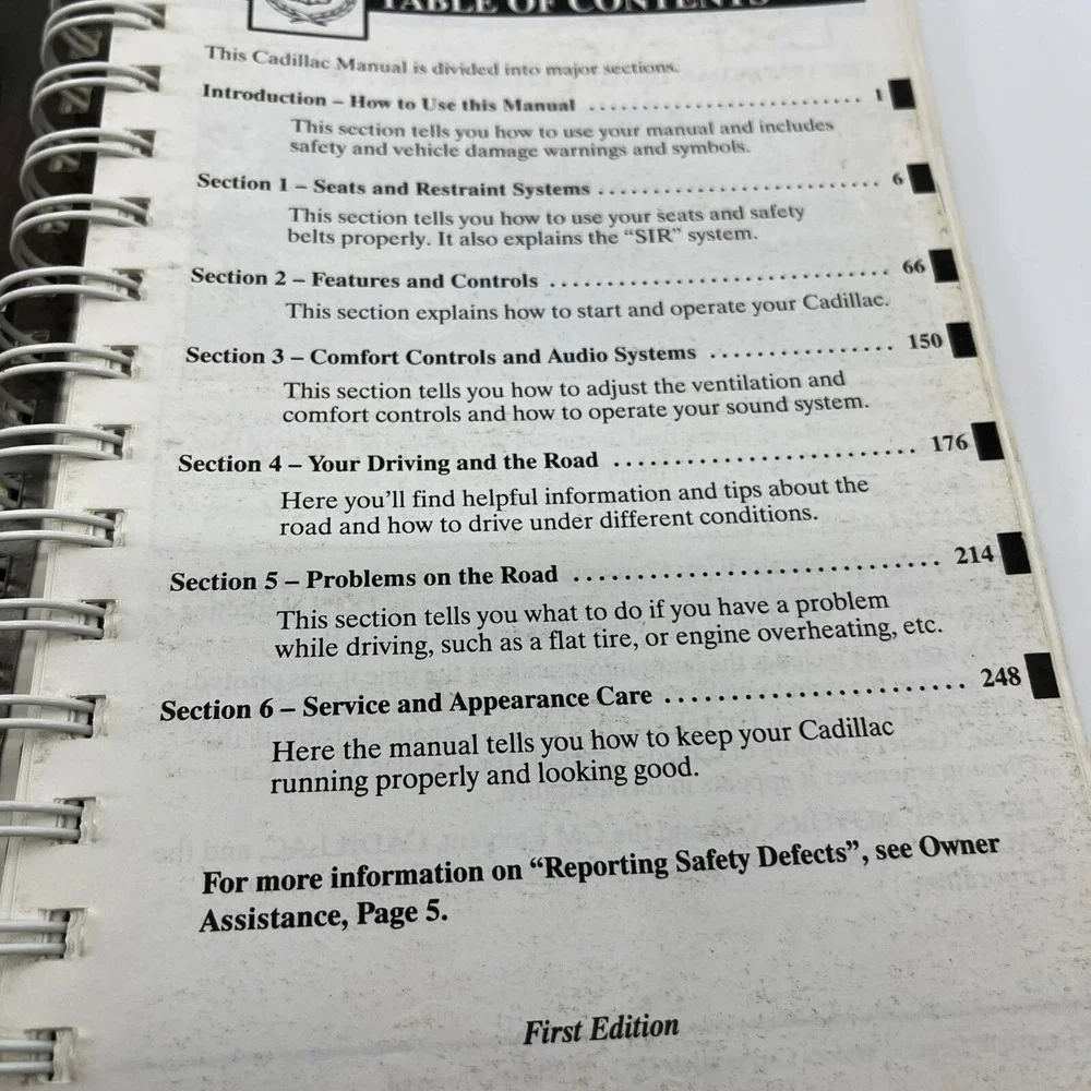 1994 Cadillac DeVille Concours Owners Manual Handbook OEM A03B19076